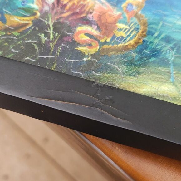 Framed Disney Pixar "The Little Mermaid" Picture Puzzle - Picture 7 of 7